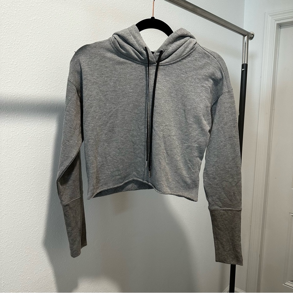 AR-33 Cropped Grey Sweatshirt